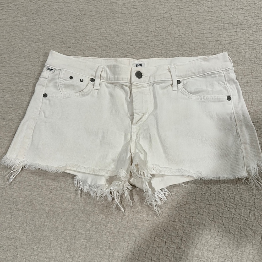 Citizen of Humanity White Jean Shorts